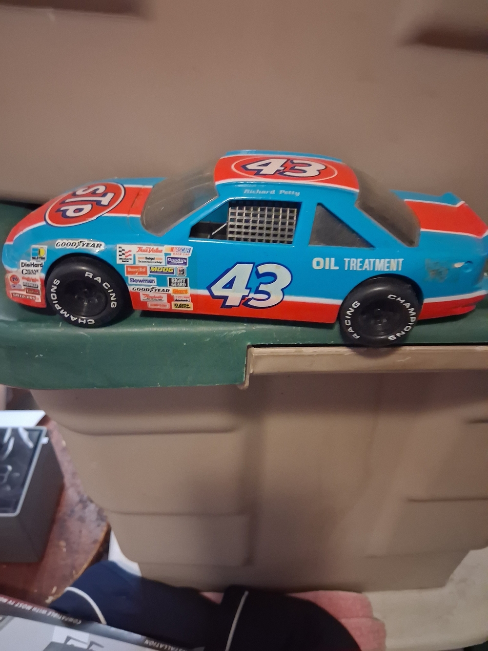 Nascar 43 Blue and Orange Stock Car Model